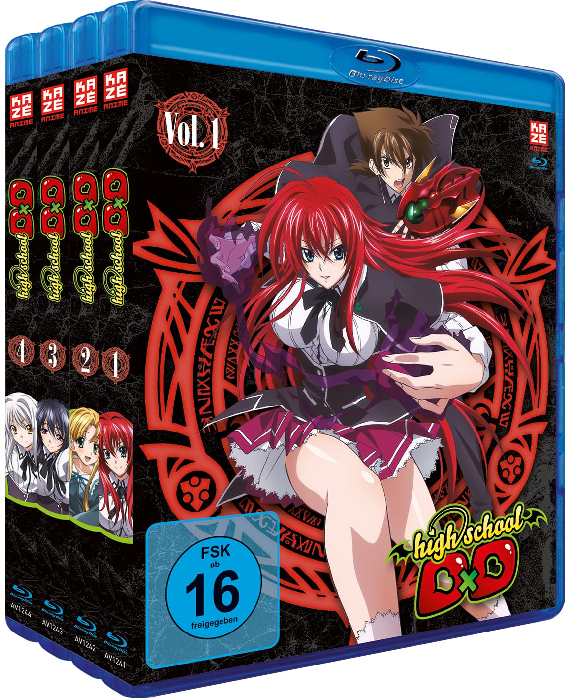 Highschool DxD - Staffel 1 - Gesamtausgabe - Bundle - Vol. 1-4 - [Blu-ray]