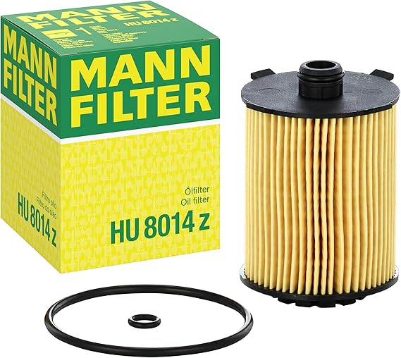 Mann Filter HU 8014 z Cartridge Oil Filter Replacement Compatible With Volvo S60, S90, V60, V60 Cross Country, V90, V90 Cross Country, XC40, XC60, XC90