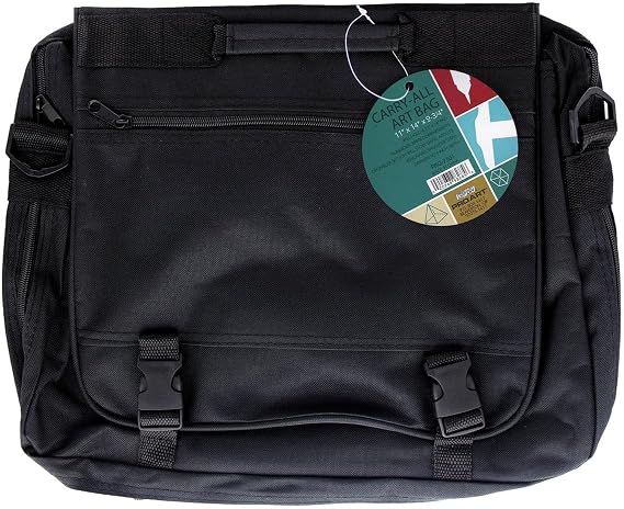 Pro Art Messenger Art Supply Bag 11"x 14"x 2.75", Black