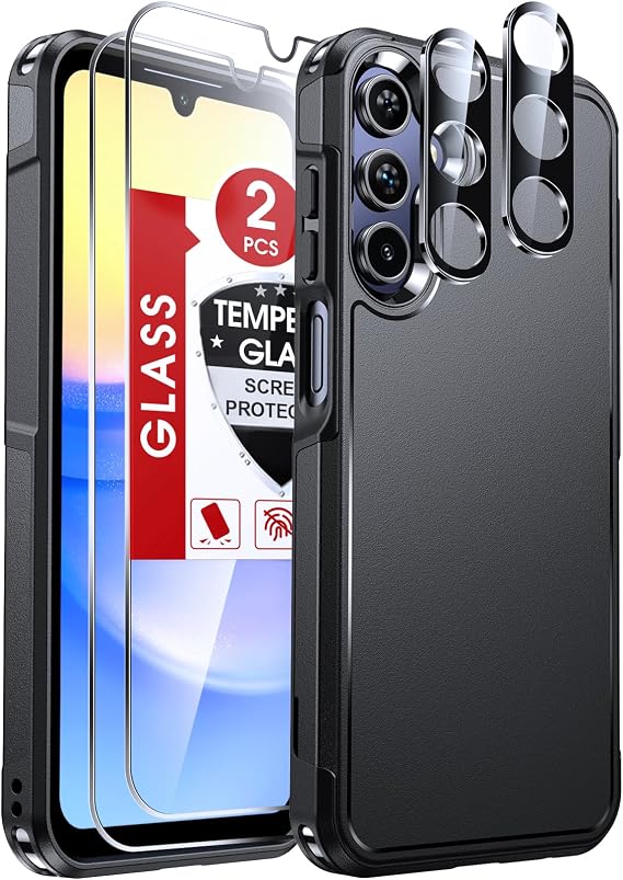 LeYi for Samsung-Galaxy A15-5G Phone Case: Samsung A15 Case, Black