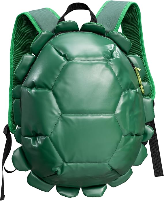 Costume Agent Super Hero Turtle Shell Backpack with 4 Ninja Masks Halloween Costume Cosplay