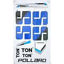 AYN Cricket Bat Sticker 2D Plain English Willow Fiber Tape Sports Accessories Protection, Pollard Blue