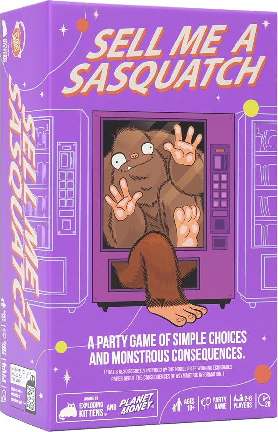 Exploding Kittens Sell Me a Sasquatch, 2-6 Players, Age 10+ Strategy Game