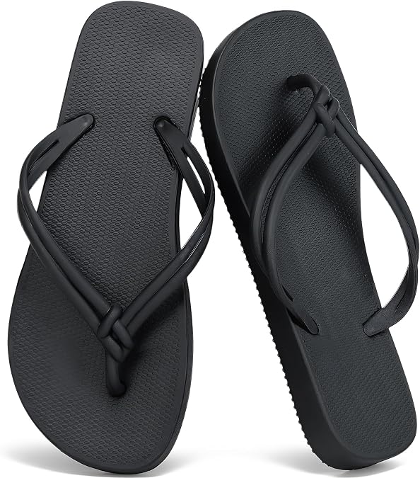 XIXITIAO Flip Flops for Women Comfortable Summer Beach Walking Basic Thong Sandals Slip On Indoor Outdoor Shower Shoes