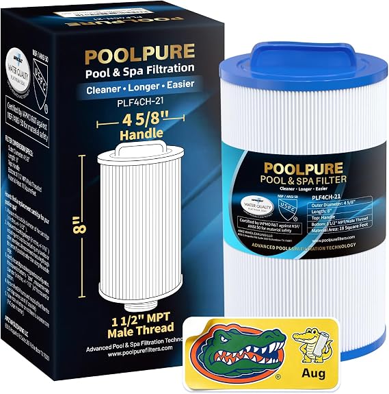POOLPURE 4CH-21 SPA Filter Replaces PDM25P4 1PACK