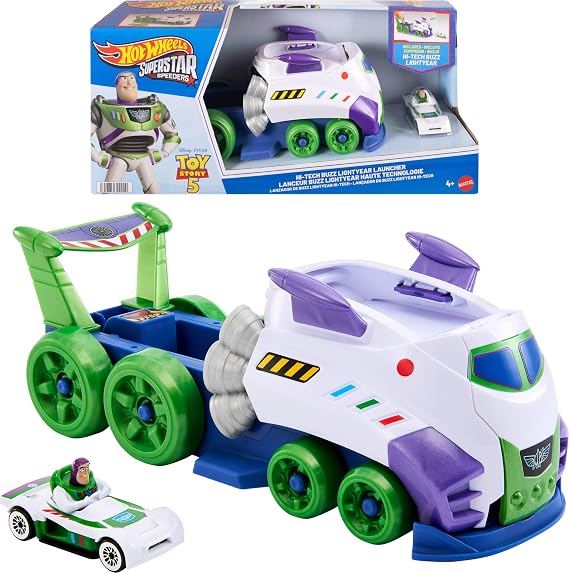 Hot Wheels Toy Story 5 Launcher & Hauler with Toy Car