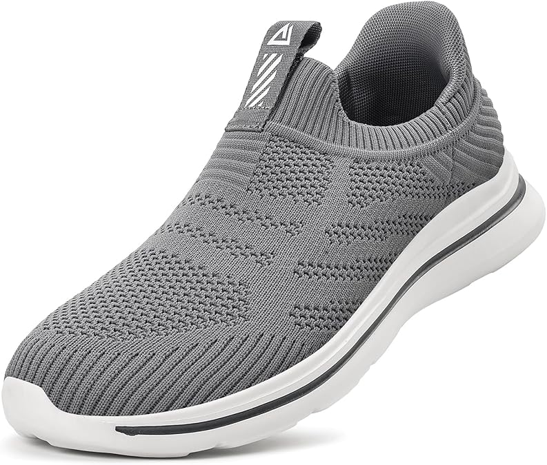 ODCKOI Herren Slip On Sneaker ohne Schnürsenkel Mesh Leichte Sportschuhe Atmungsaktive bequeme Turnschuhe Hands-Free Freizeitschuhe für Alltag Büro Fitness und Reisen