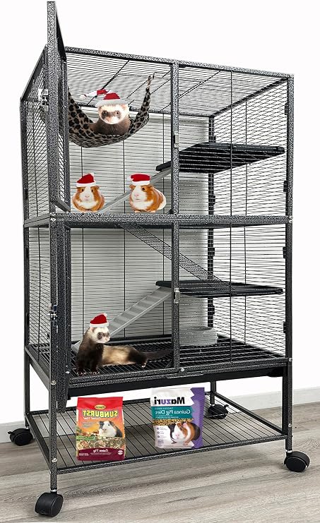 X-Large 31"x18.5"x53.5"H Deluxe Double Unit Small Animal Critter Cage