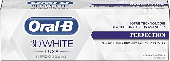 ORAL-B Manual 3DWhite Luxury Perfection Whitening Toothpaste, 75 ml