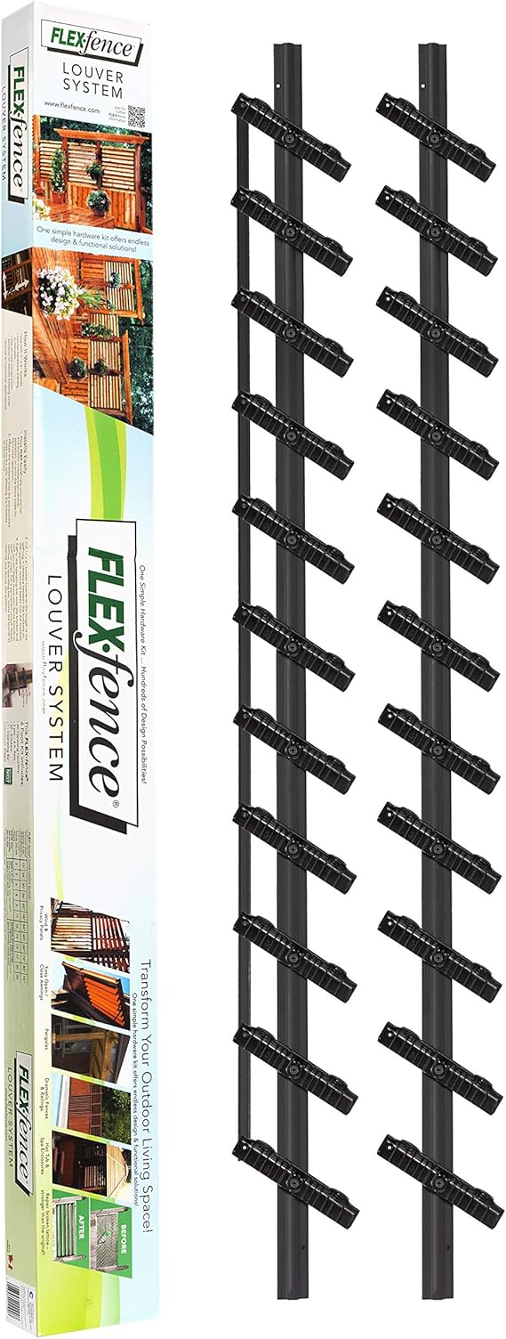 Decorative Versa Fence Louver System, Perfect for Gardens, Patios and Outdoor Spaces, Indoor and Outdoor Use, 1 Pack