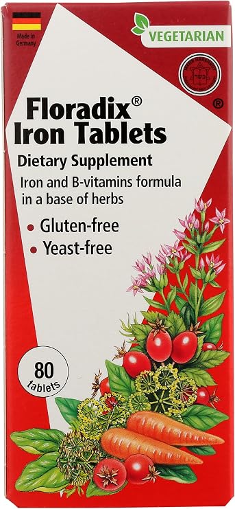 Floradix, Iron, 80 Count
