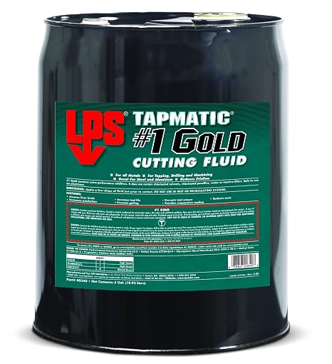 LPS 40340 Tapmatic #1 Gold Cutting Fluid, 5 gal, Gold