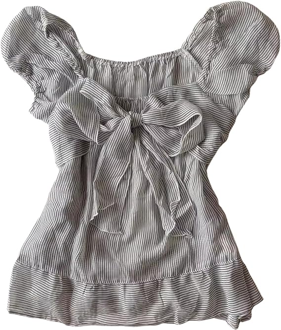 Grunge Y2k Shirt Lace Bow Peplum Babydoll Tops Women Girls Vintage Short Sleeve Collared Shirt Emo Goth Streetwear