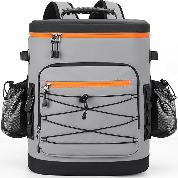 Cooler Backpack, 30L Large Insulated Leakproof Cool Bag Rucksack, Waterproof Thremal Picnic Backpack for Men & Women