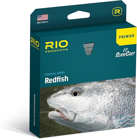 RIO Products Premier Redfish Fly Line Warm Water Floating Fly Line with SlickCast, Medium-Stiff Core & Two Tapers for Delicate or Powerful Presentations Ideal for Redfish, Speckled Trout & More