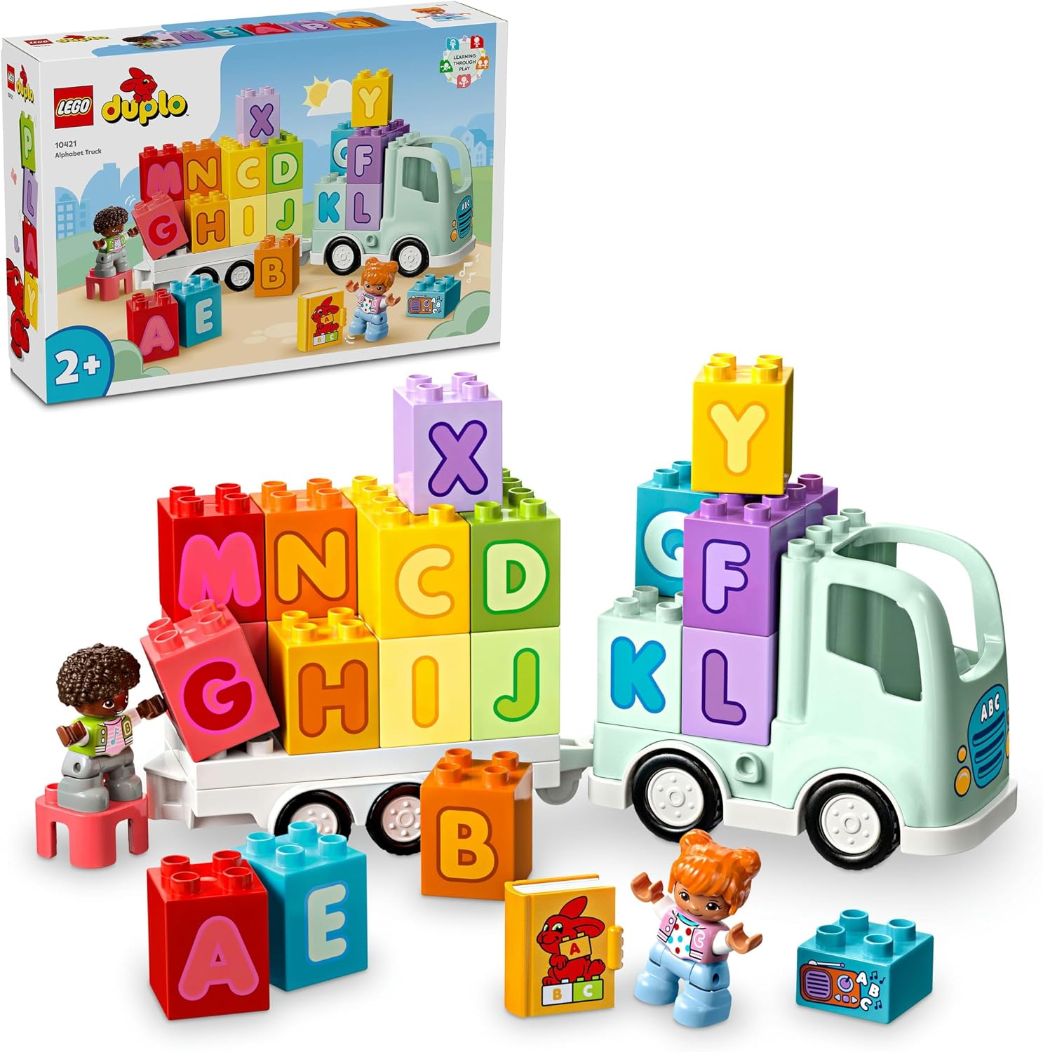 LEGO DUPLO Town Alphabet Truck Toy Educational Toy Making Set for Kids Ages 10421-2 and Over, Birthday Gift Idea 36 Pieces