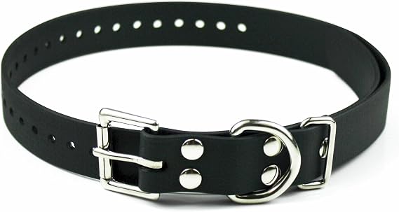 E-Collar Educator 1" Biothane Collar Strap, Black