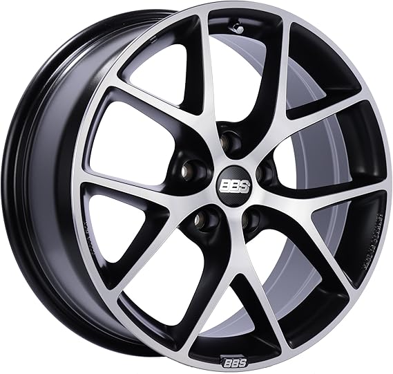 BBS SR Volcano Grey Wheel with Painted Finish and Diamond-Cut Face (19x8.5"/5x120mm, +32mm offset)