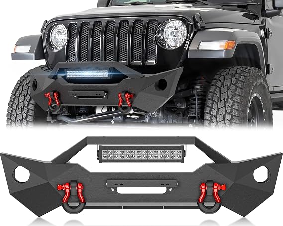YZONA Stubby Front Bumper Compatible with Jeep JL JT 2018-2026