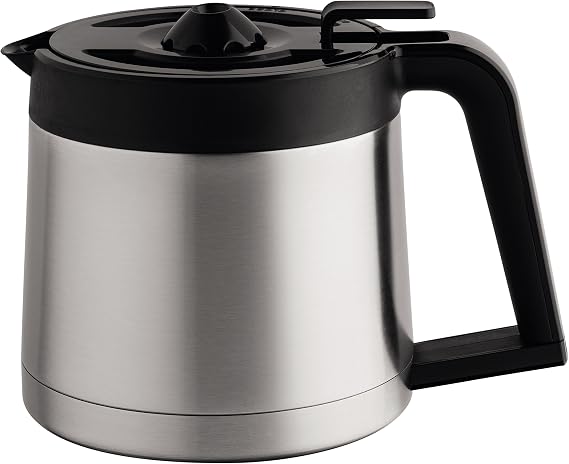 KRUPS XB1130 ET351 Replacement Thermal Coffee Carafe, 12 Cup, Silver
