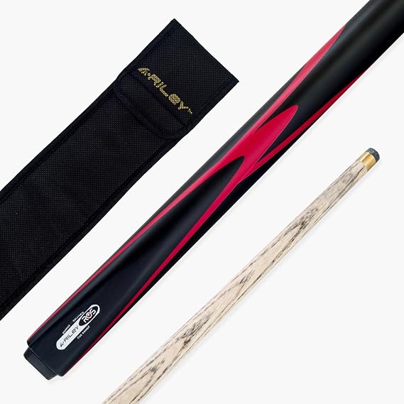 Riley RONNIE O'SULLIVAN Snooker and English Pool Cue and Case Set 9.5mm Tip | Endorsed Limited Edition Set, Sturdy Hard Case, Perfect Gift for Snooker Enthusiasts