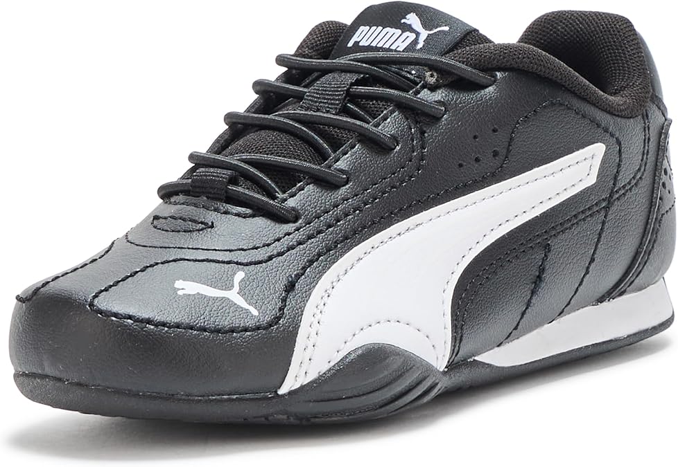 PUMA Uni Child Catch Alternative Closure Shoe Sneaker, Black-White Ah25, 1.5 Little Kid