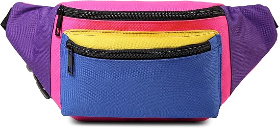 MIAIULIA 80s Neon Waist Fanny Pack for 80s Costumes,Festival Travel Party #Other