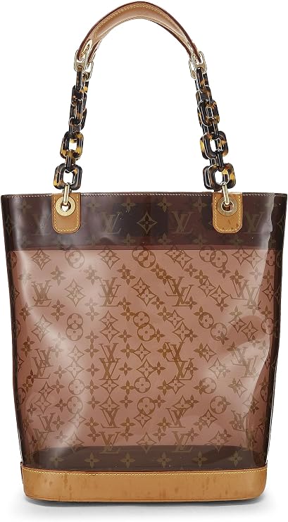 Pre-loved Monogram Ambre Vinyl Cabas MM, Brown