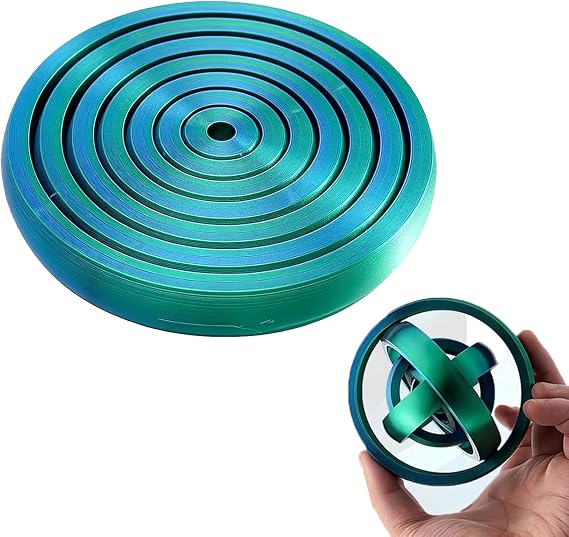 3D Printed Fidget Toy for Adults â Steampunk Whirling Wonder Gearball with 360Â° Rotation â Durable PLA Sensory Stress Relief Desk Toy for Anxiety & Focus 