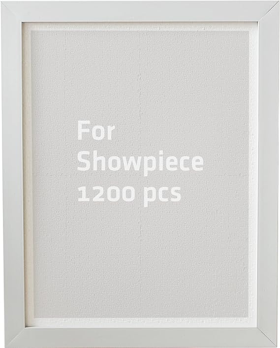 Pintoo Jigsaw Puzzle Frame Tailor-made 1200 Pieces Puzzle ONLY - Cool Gray - Effortless & Toolless Assembly NO Glue Required [W1064]