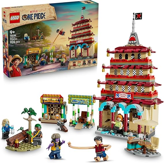LEGO ONE PIECE Arlong Park Savaşı 75638 | 9 Yaş ve Üzeri Çocuklar için Nami Minifigürü İçeren Oyuncak Yapım Seti, Hediye Fikri (926 Parça)