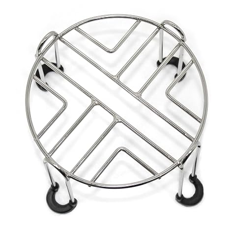 PHOENIX GRAVITY Stainless Steel Stand - Designed for 8 Liter Gravity-Fed Water Filtration Systems Compatible with Berkey, Waterdrop, Purewell & Other Countertop Water Filter Systems (22cm Diameter)