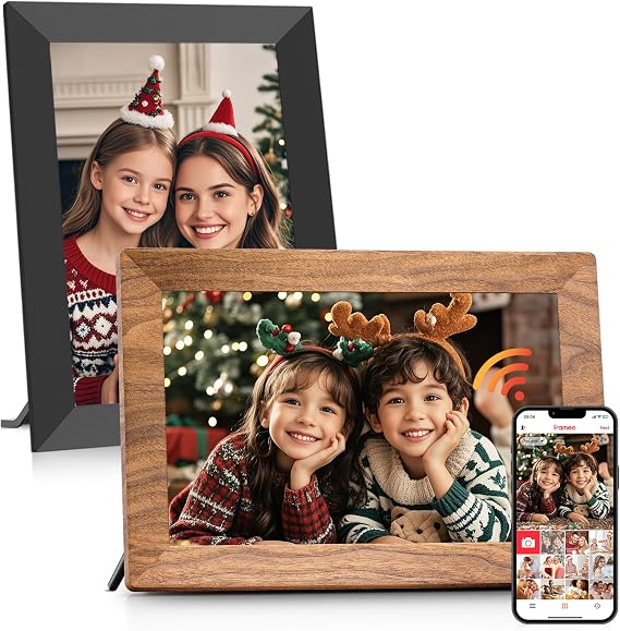 2 Pack-Frameo 10.1 Inch WiFi Digital Picture Frame with 32GB Memory, 1280 x 800 IPS Touch Screen Smart Electronic Photo Frame