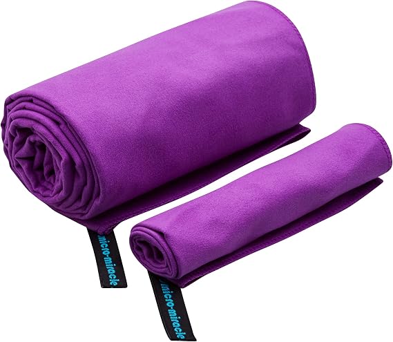 2-Pack Microfiber Towel - XXL Travel Quick Dry and Extra Soft Microfiber Towels, Lightweight and Compact for Gym, Swim Practice, Travel, Backpacking, Camping, RV, Beach, Camping