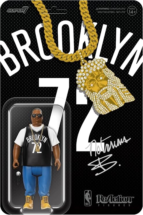 Super 7 Reaction Figure - Wave 2 - Notorious Biggie Brooklyn Jersey (RE-NBIGW01-BBJ-02)