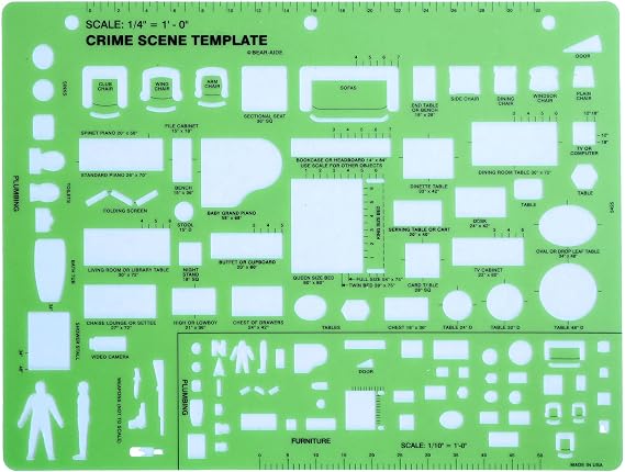 Crime Scene Drawing Template