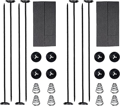 BFXM Automotive Fan Mounting Kit, Radiator Fan Zip Ties Clips Mounting Kit, Electric Mount Hold Down for Cooling Fan Transmission Cooler Radiator Fan Kit for Universal Car Vehicle