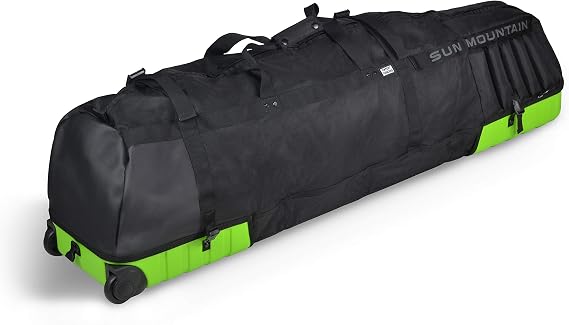 Sun Mountain Kube Golf Travel Bag, 2-Wheel Rolling System-Compact Storage Case