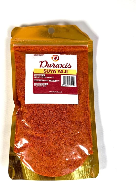 Duraxis Suya Yaji Spice Blend, with Peanut, Pepper and Paprika, 100g