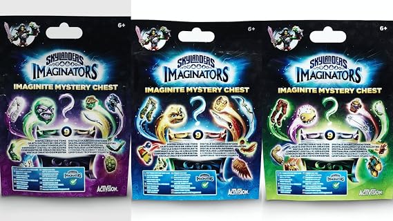 Set of 3: Skylanders Imaginators Imaginite - Mystery Chest - Collect, Create and Play.