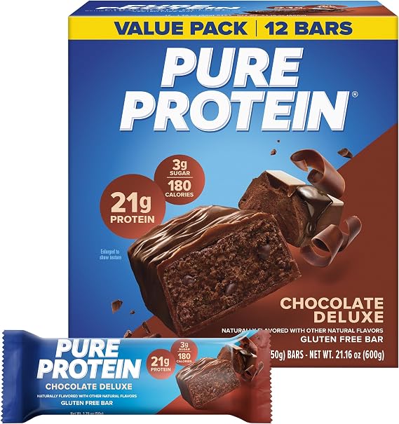Pure Protein Bar Chocolate Deluxe Pure Protein Bars, 12 Chocolates