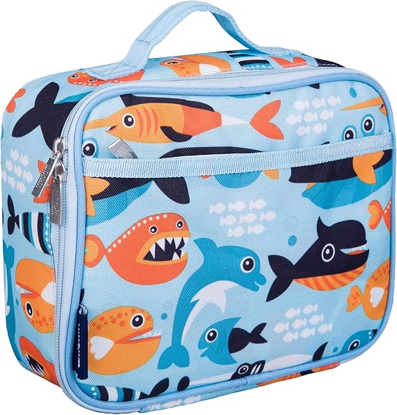 Wildkin Kids Insulated Lunch Box, Big Fish