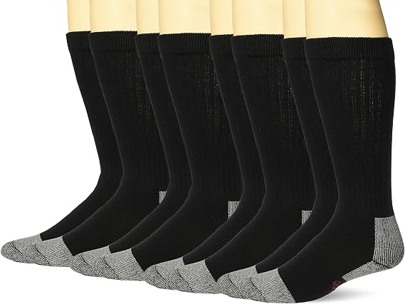 Wrangler mens Riggs Workwear Over the Calf Work Boot Socks 4 Pair Pack