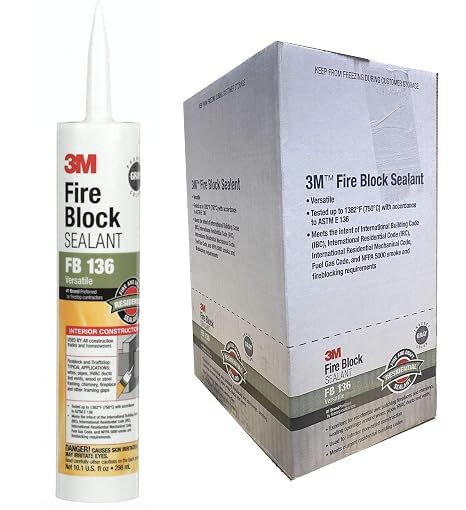 3M FB 136 10.1-oz. Fire Barrier Caulk - Quantity 12