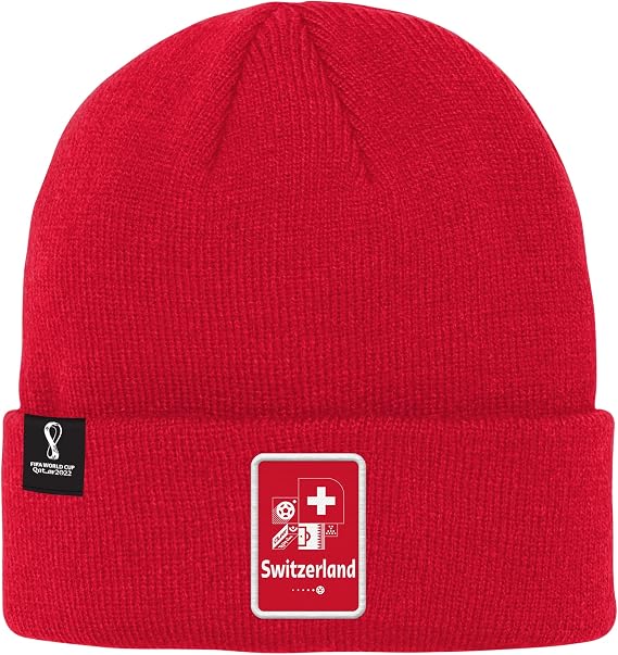 Outerstuff International Soccer Mens FIFA World Cup Country Core Rib Knit Beanie Hat
