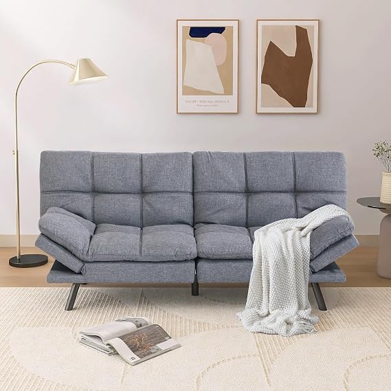 Hcore futon Sofa Bed Sofabed, Grey