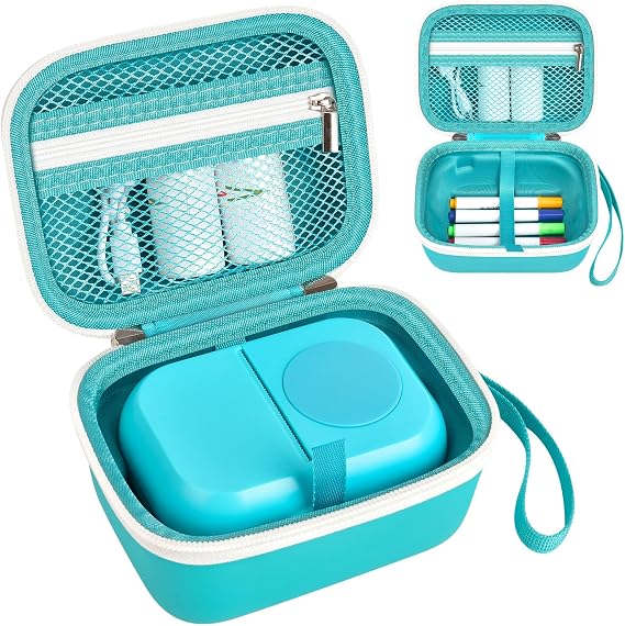 PAIYULE Case for Hello Blink Tattoo Maker, Protective Travel Bag for Sticker Printer and Tattoo Printer - Holds Device, Pens, Charger, Paper - EVA Portable Storage Box for Kids Crafts and Gifts