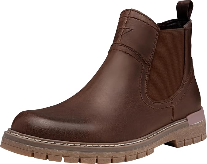 Jousen Men's Chelsea Boots Casual Slip On Ankle Boots with Memory Foam