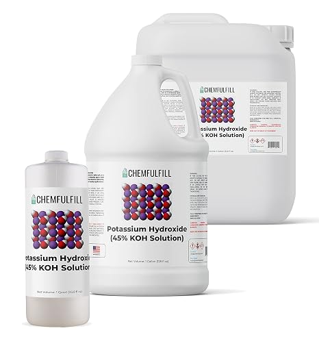 Chemfulfill Potassium Hydroxide 45% (KOH 45%) (5-Gallon (640 fl oz))