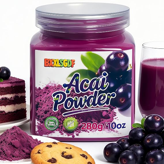 Acai Powder 10oz Natural Fruit Powder Freeze-Dried Brazilian Wildberry